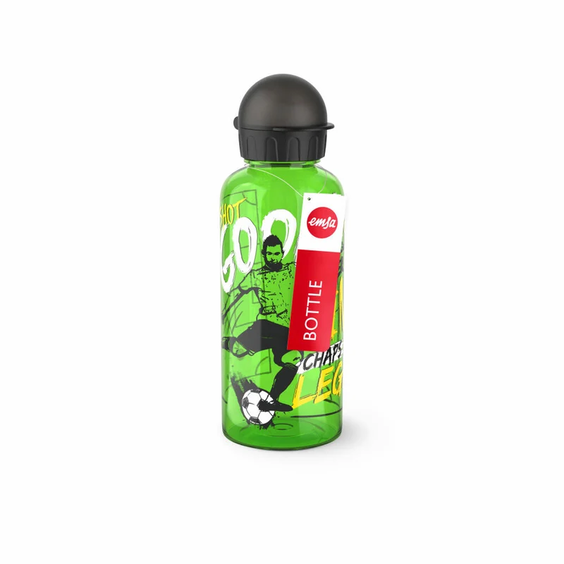 EMSA Teens Tritan Trinkflasche Torschütze, Wasserflasche, Flasche, Kinder, Kunststoff, 0.6 L, N30605