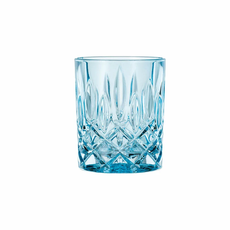 Nachtmann Whiskybecher 2er Set Noblesse, Whisky Tumbler, Kristallglas, Aqua, 295 ml, 104239