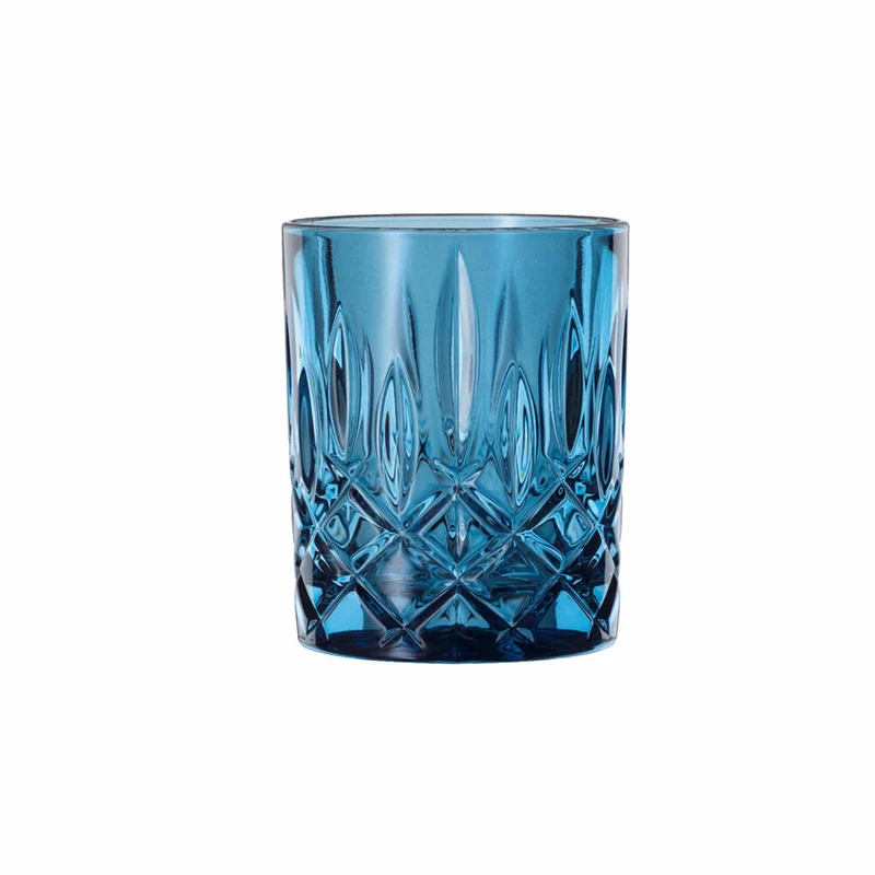Nachtmann Whiskybecher 2er Set Noblesse, Whisky Tumbler, Kristallglas, Vintage Blue, 295 ml, 104243