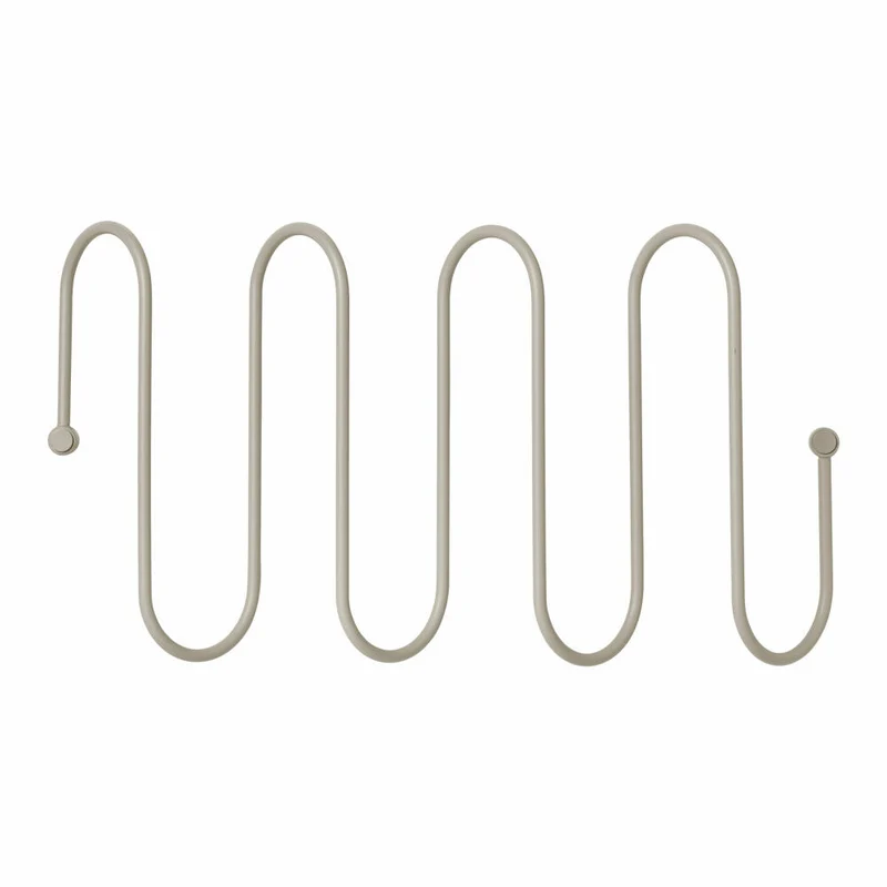 Blomus CURL Garderobenleiste, Hakenleiste, Garderobe, Stahl pulverbeschichtet, Ashes of Roses Pantone, 47 cm, 65915