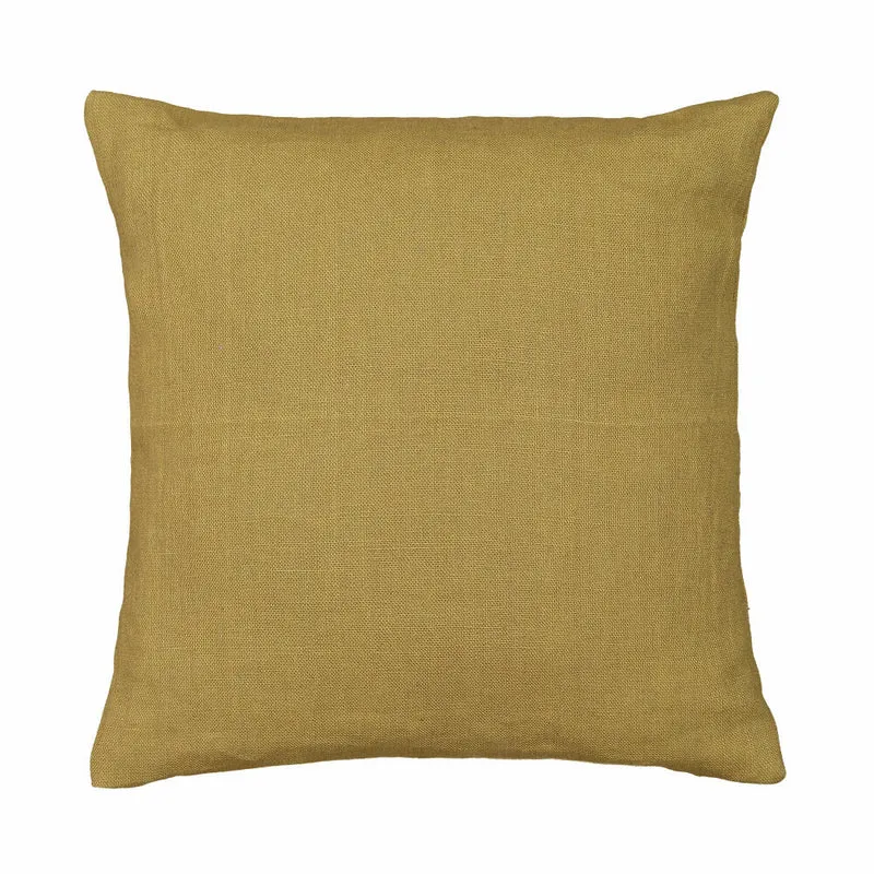 Blomus LINA Kissenbezug, Kissenhülle, Kissen Bezug, Leinen, dull gold, 40 x 40 cm, 65833