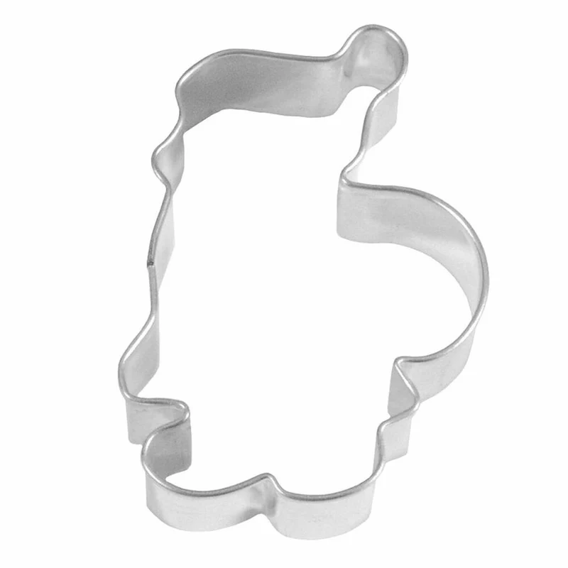 Birkmann Ausstechform Weihnachtsmann, Ausstecher, Plätzchenform, Keks, Plätzchen, Weißblech, 7.5 cm, 100220