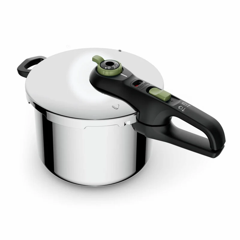 Tefal Secure Trendy Schnellkochtopf, mit Korb, Kochtopf, Topf, induktionsgeeignet, Edelstahl, 8 L, YS22Z11
