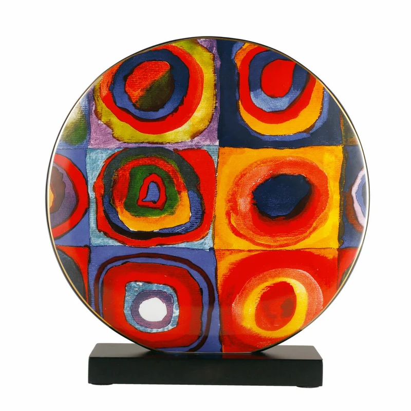 Goebel Vase Wassily Kandinsky - Farbstudie / Quadrate, Artis Orbis, Porzellan, Bunt, 33.5 cm, 67062121