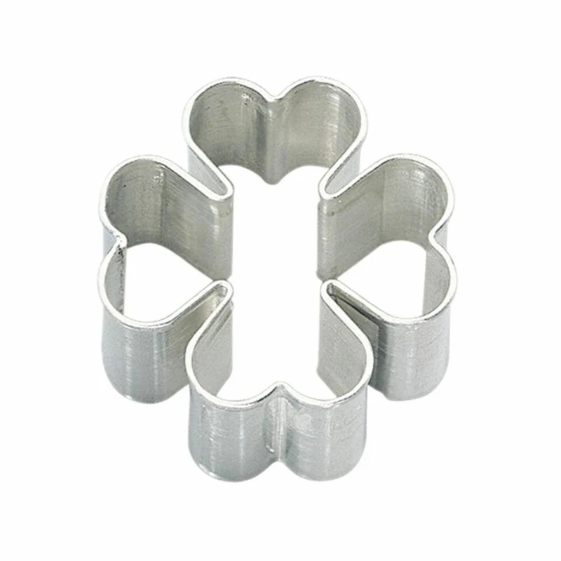 Birkmann Ausstechform Kleeblatt, Ausstecher, Plätzchenform, Keks, Plätzchen, Weißblech, 4 cm, 122123