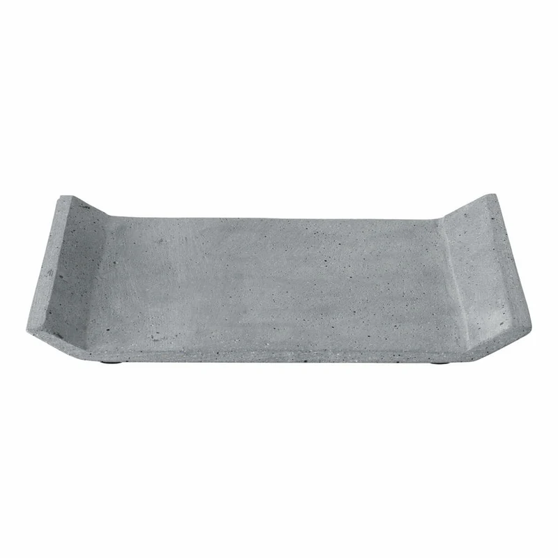 Blomus MOON Dekoablage, Ablage, Dekotablett, Tablett, Polystone, dark grey, 30 x 20 cm, 65774