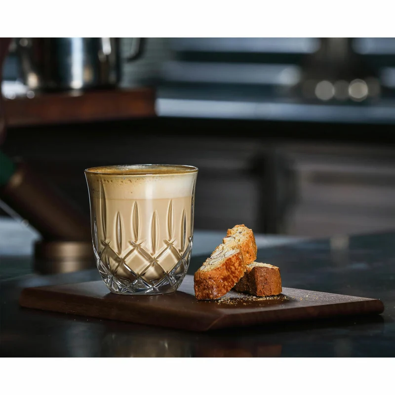 Nachtmann Cappuccino/Flat-White-Gläser 2er Set Noblesse Barista, Kaffeegläser, Kristallglas, Klar, 235 ml, 104897