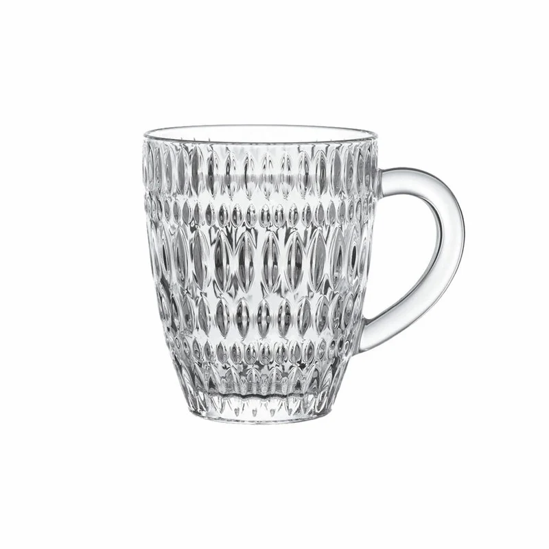 Nachtmann Kaffeebecher 2er Set Ethno Barista, Kristallglas, Klar, 392 ml, 104908