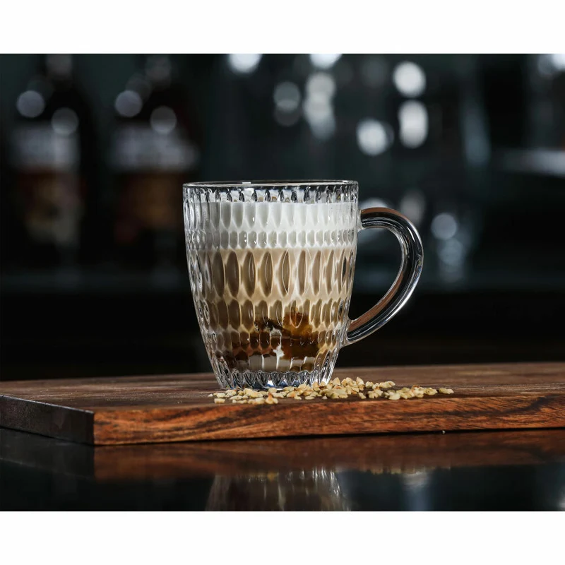 Nachtmann Kaffeebecher 2er Set Ethno Barista, Kristallglas, Klar, 392 ml, 104908