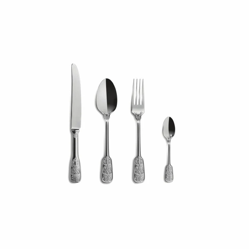Comas Besteck-Set Versailles 24-tlg., Tafelbesteck, Edelstahl 18/10, Silberfarben, 7776