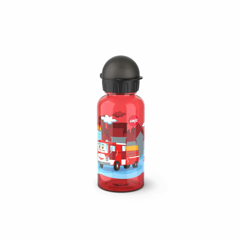 EMSA Kids Tritan Trinkflasche Feuerwehr, Wasserflasche, Flasche, Kinder, Kunststoff, 0.4 L, N30512