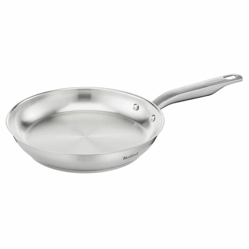 Tefal Virtuoso Pfanne Unversiegelt, Bratpfanne, Induktionsgeeignet, Edelstahl, Ø 24 cm, E49204