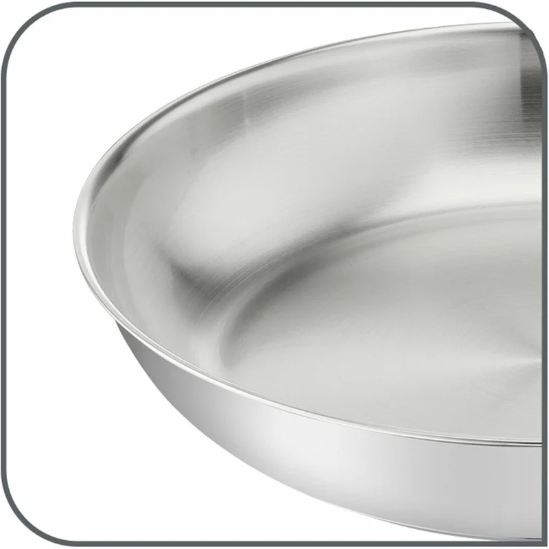 Tefal Virtuoso Pfanne Unversiegelt, Bratpfanne, Induktionsgeeignet, Edelstahl, Ø 24 cm, E49204