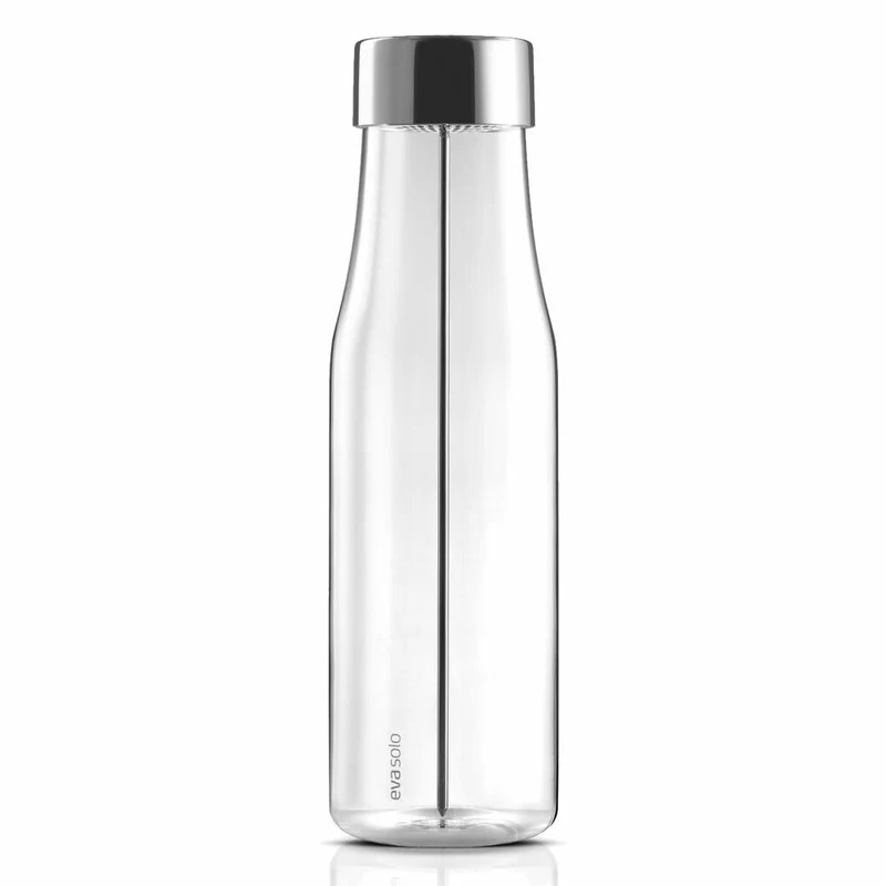 Eva Solo MyFlavour Karaffe, Wasserkaraffe, Glaskaraffe, Borrosilikat-Glas/Edelstahl/Silikon, Transparent, 1 L, 567483