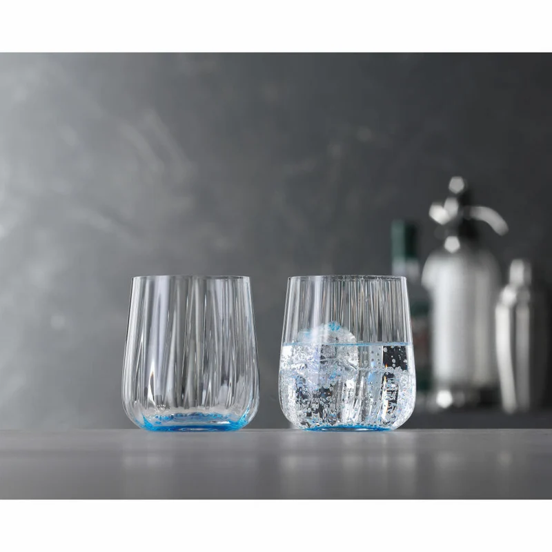 Spiegelau Becher 2er Set LifeStyle, Trinkbecher, Kristallglas, Ocean, 340 ml, 4453165