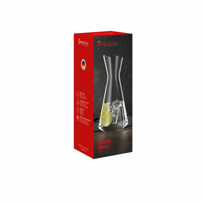 Spiegelau Dekanter Style, Weindekanter, Dekantierkaraffe, Kristallglas, Klar, 1 L, 4670157