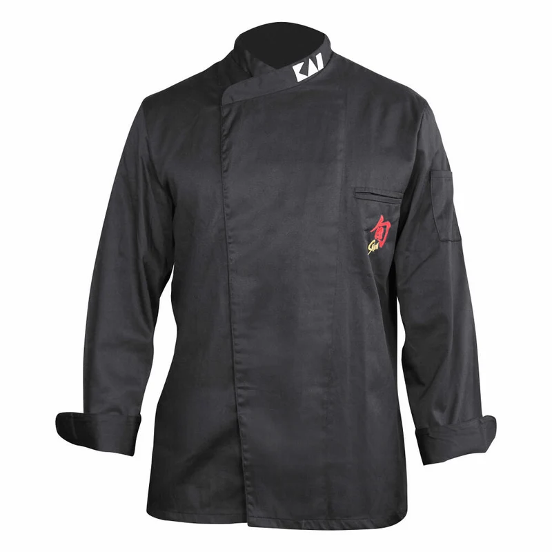 Shun Kochjacke, Küchen Koch Jacke, Poliyester / Baumwolle, Schwarz, Herren-Größe XXXL, 43070354