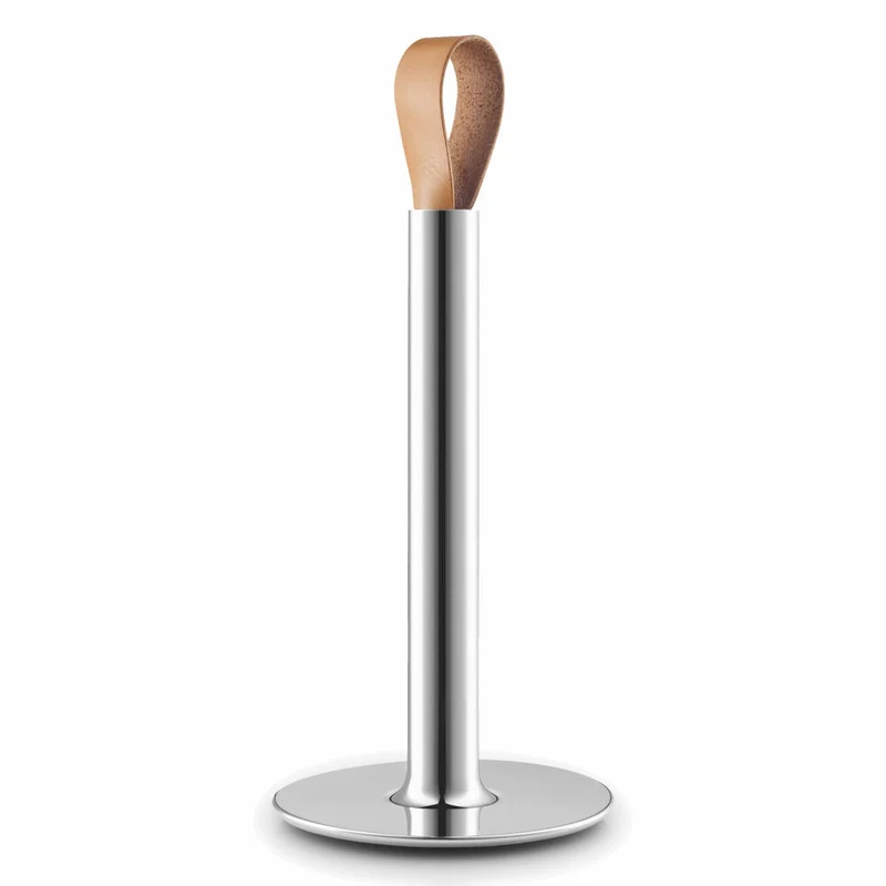 Eva Solo Küchenrollenhalter, Rollenhalter, Küchenrollenständer, Gummi/Edelstahl/Leder, H 30.5 cm, 530606