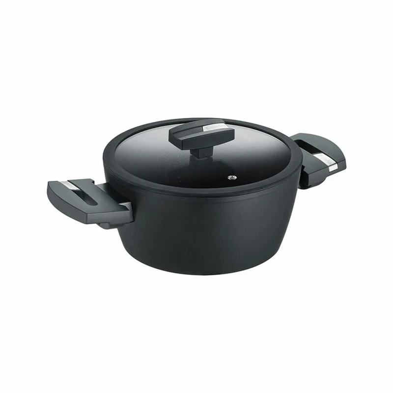 Berndes Balance Induction Enduro Kochtopf, Topf, Antihaftversiegelung, Aluminium, Schwarz, Ø 20 cm, 0019884502