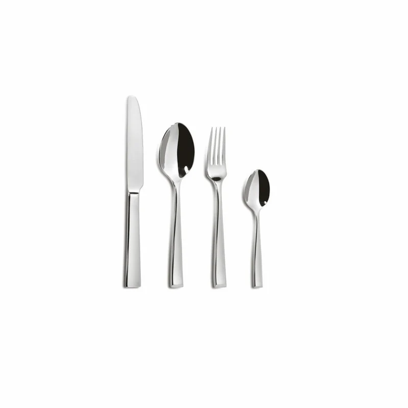 Comas Besteck-Set Iris 24-tlg., Tafelbesteck, Edelstahl 18/10, Silberfarben, 5965