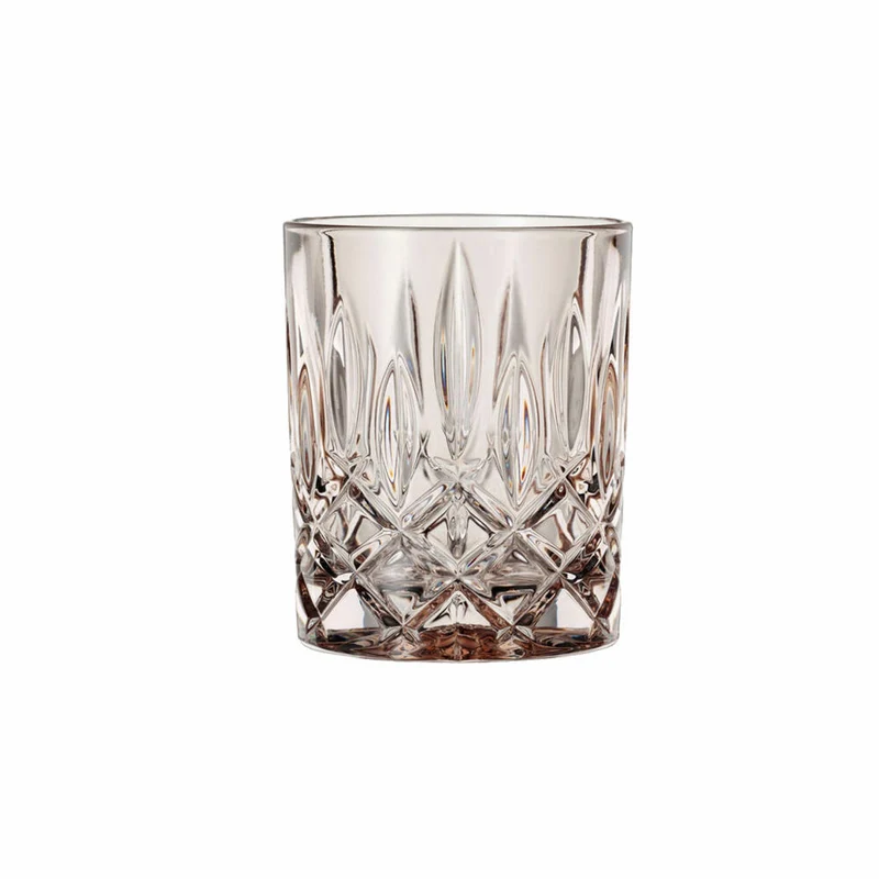 Nachtmann Whiskybecher 2er Set Noblesse, Whisky Tumbler, Kristallglas, Taupe, 295 ml, 104242