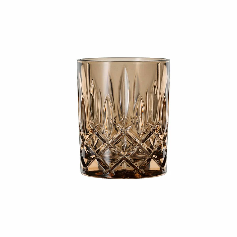 Nachtmann Whiskybecher 2er Set Noblesse, Whisky Tumbler, Kristallglas, Tobacco, 295 ml, 104246