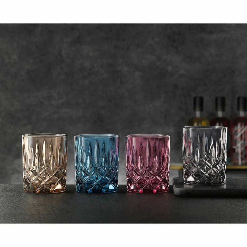 Nachtmann Whiskybecher 2er Set Noblesse, Whisky Tumbler, Kristallglas, Tobacco, 295 ml, 104246