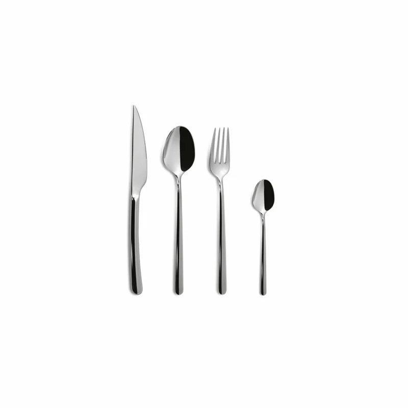 Comas Besteck-Set Violet 24-tlg., Tafelbesteck, Edelstahl 18/10, Silberfarben, 5962