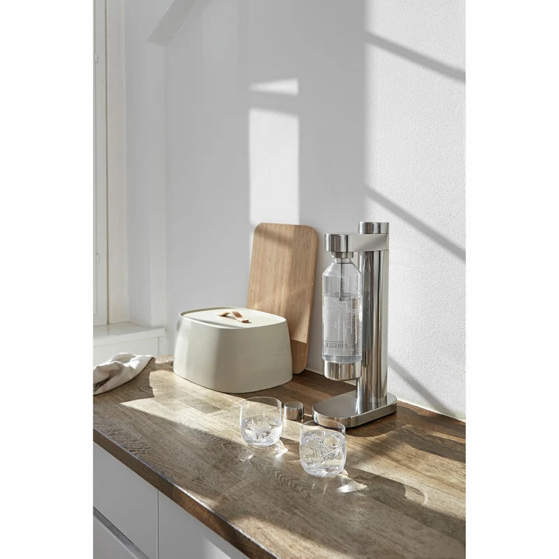 Stelton Wassersprudler Brus, für kohlensäurehaltige Getränke, Edelstahl, Kunststoff, Steel, 2100