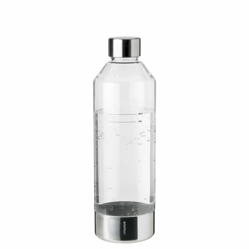 Stelton Wassersprudler Brus, für kohlensäurehaltige Getränke, Edelstahl, Kunststoff, Dark Brown Metallic, 2100-2