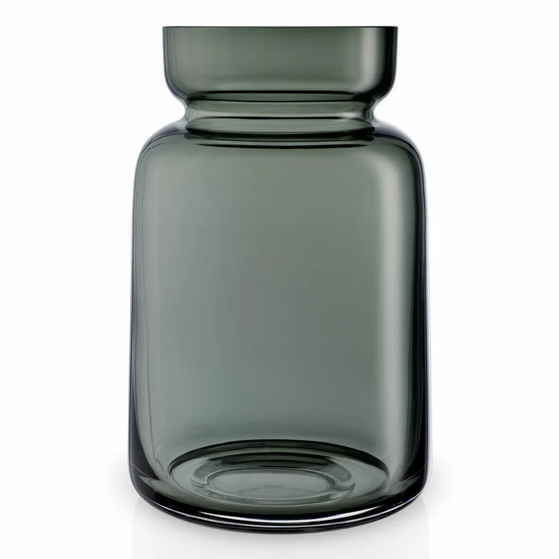 Eva Solo Silhouette Glasvase, Vase, Blumenvase, Dekovase, Dekoration, Rauchglas, H 18.5cm, 591511