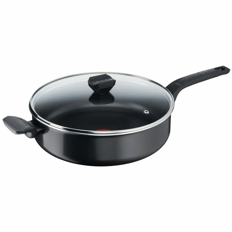 Tefal Easy Cook & Clean Schmorpfanne, mit Deckel, Pfanne, Antihaftversiegelung, Aluminium, Ø 28 cm, B55537