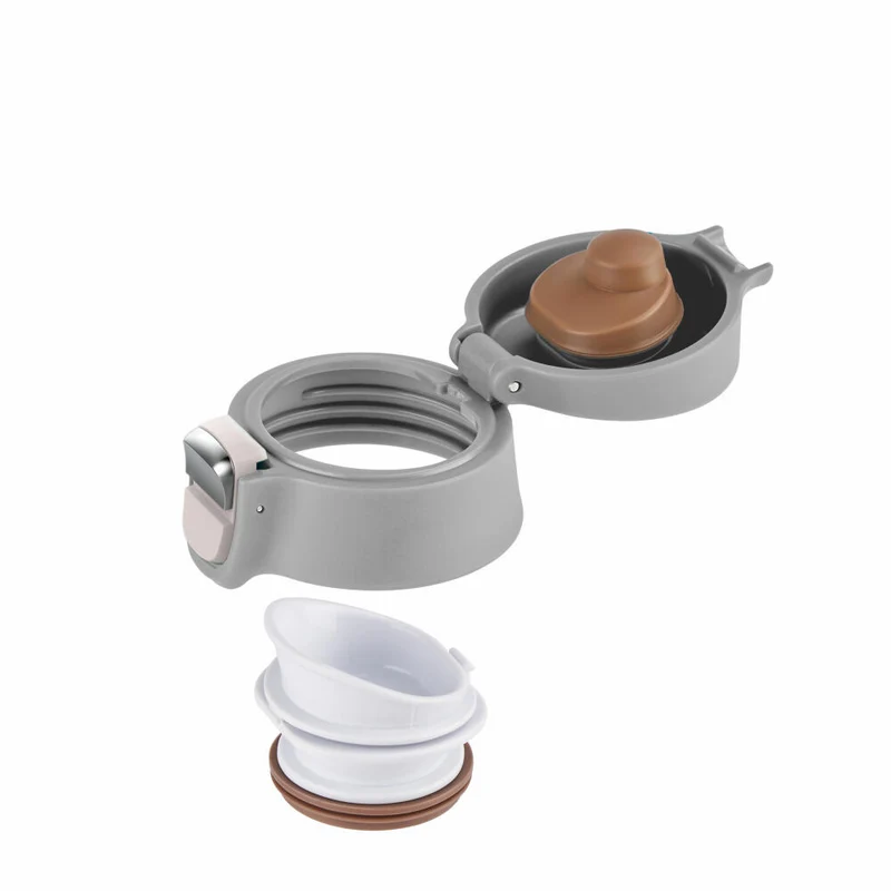 EMSA Travel Mug Light Isolierbecher, Isobecher, Iso Becher, Thermobecher, Edelstahl, Silber, 0.4 L, N21510