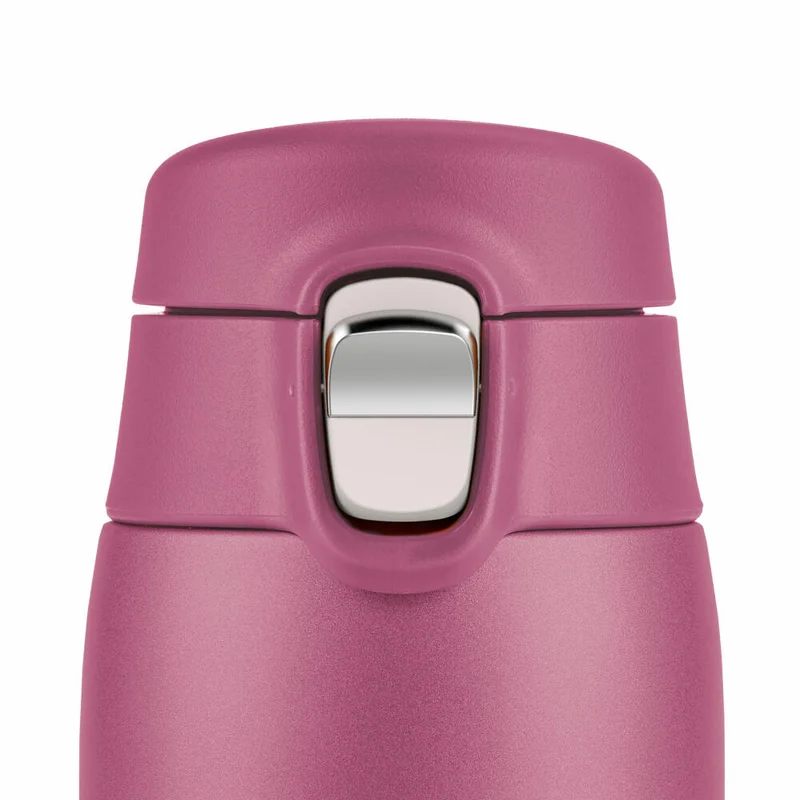 EMSA Travel Mug Light Isolierbecher, Isobecher, Iso Becher, Thermobecher, Edelstahl, Rosa, 0.4 L, N21511