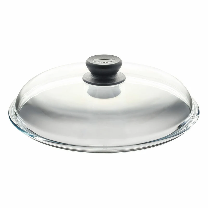 Berndes Gewölbter Glasdeckel mit Kunststoffknauf, Glas, Transparent, Ø 28 cm, 004428