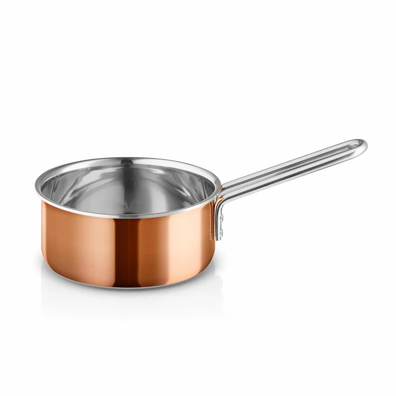 Eva Solo Kasserolle, Stielkasserolle, Stieltopf, Saucentopf, Kochtopf, Kochgeschirr, Kupfer/Edelstahl, Ø 16 cm, 1.5 L, 271012