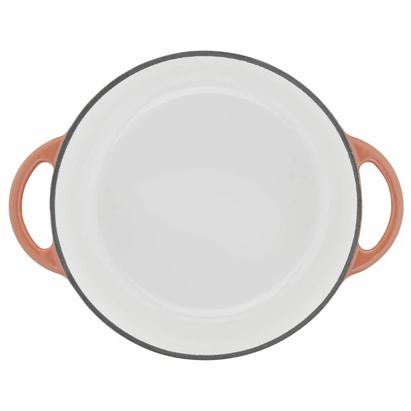 Tefal Lov Kochtopf, Gusseisentopf, Topf, Schmortopf, Induktionsgeeignet, Gusseisen, Terracotta Orange, Ø 25 cm, E26004