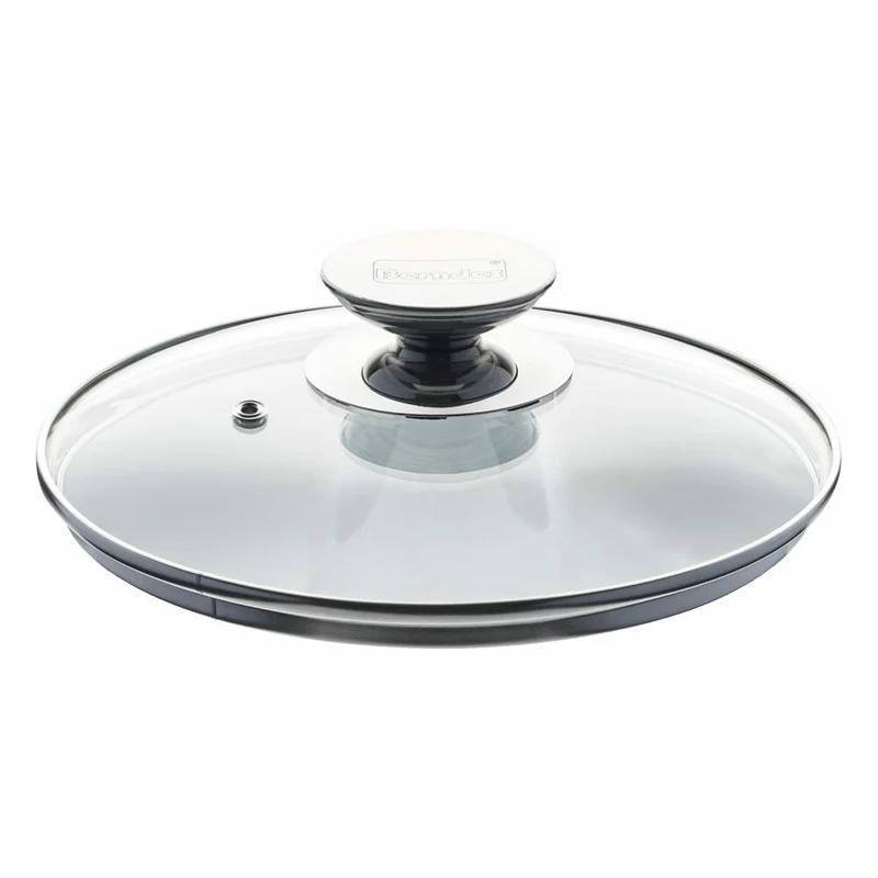Berndes Spezialglasdeckel mit Edelstahlknauf, Sicherheitsglas, Transparent, Ø 20 cm, 007020