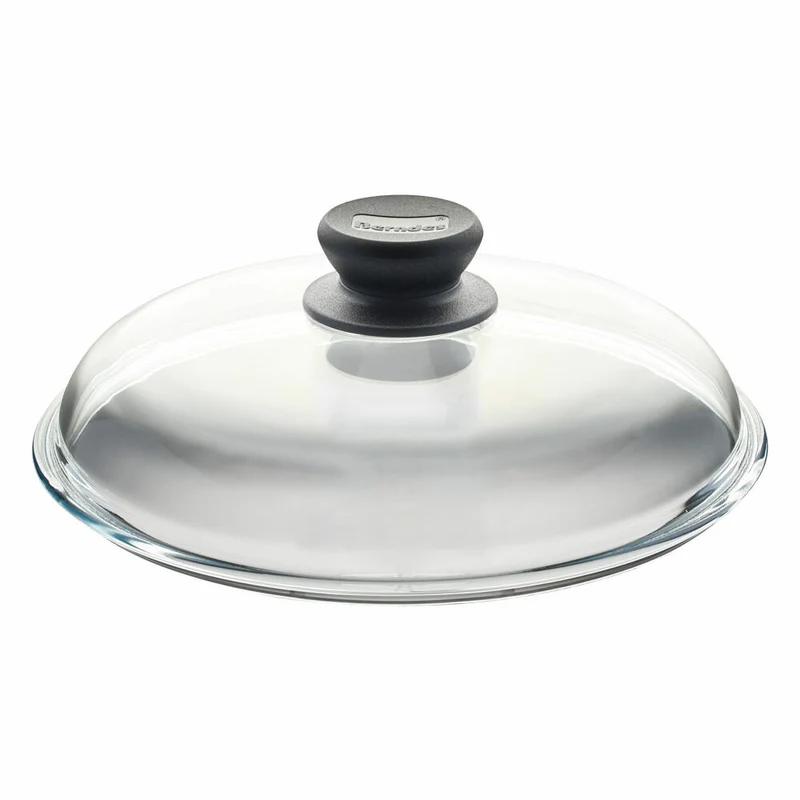 Berndes Gewölbter Glasdeckel mit Kunststoffknauf, Glas, Transparent, Ø 24 cm, 004424