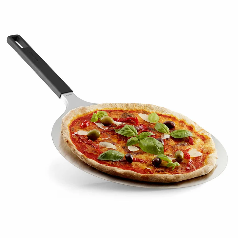 Eva Solo Pizzaschaufel, Pizzaheber, Pizzaschieber, Pizzawender, Ofenschaufel, Edelstahl/Silikon, L 56 cm, 571105