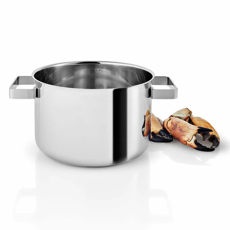 Eva Solo Nordic kitchen Topf, Kochtopf, Universaltopf, Suppentopf, Fleischtopf, Kochen, Edelstahl, Eiche, 4 L, 281240