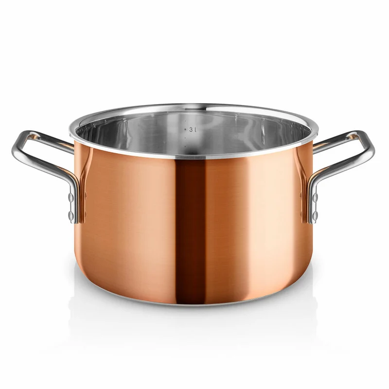 Eva Solo Kochtopf, Suppentopf, Topf, Soßentopf, Induktionstopf, Kochen, Küche, Kupfer/Edelstahl, Ø 20 cm, 3.9 L, 271013