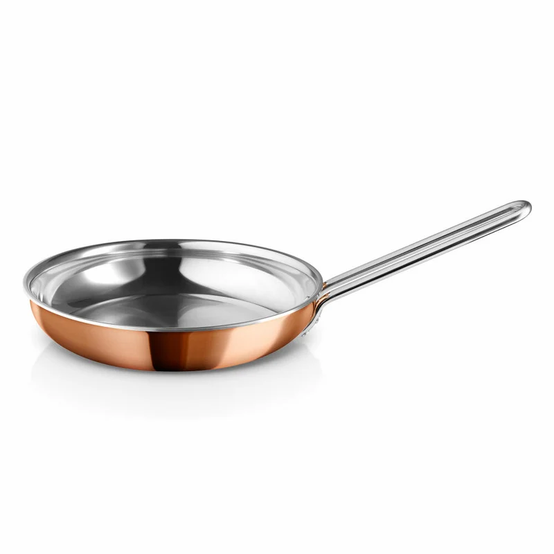 Eva Solo Bratpfanne, Pfanne, Schmorpfanne, Gemüsepfanne, Steakfpanne, Fischpfanne, Kochen, Kupfer/Edelstahl, Ø 24 cm, 271010