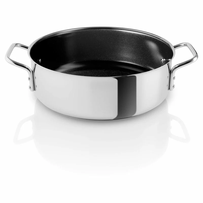Eva Solo Sauteuse, Stieltopf, Topf, Kochtopf, Kasserolle, Kochgeschirr, Edelstahl/Keramikbeschichtung, Ø 24 cm, 4 L, 212440