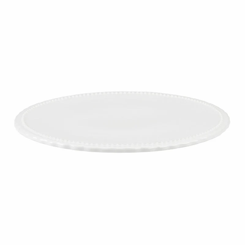 Birkmann Tortenteller Vintage, Tortenplatte, Servierteller, Teller, Keramik, Weiß, Ø 25 cm, 443648