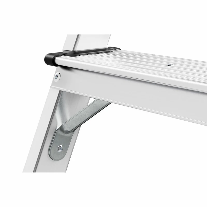 Hailo Trittleiter D60 StandardLine, Klappleiter, Aluminium, Silber, 2 x 2 Stufen, 4442-701