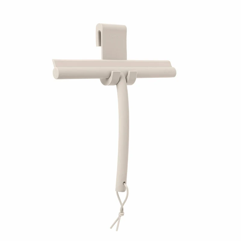 Blomus VIPO Duschwischer, Duschabwischer, Duschabzieher, Silikon, Moonbeam, 25 cm, 69201