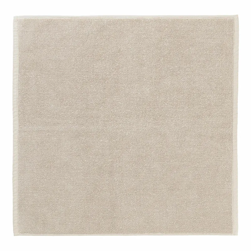 Blomus PIANA Badematte, Badezimmermatte, Fußmatte, Baumwolle, Moonbeam, 55 x 55 cm, 69147