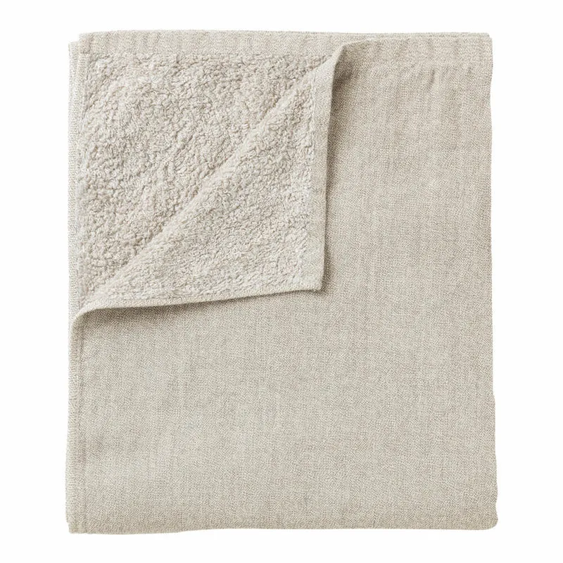 Blomus KISHO Bad-Handtuch, Badehandtuch, Handtuch, Baumwolle, satellite melange, 80 x 34 cm, 69100