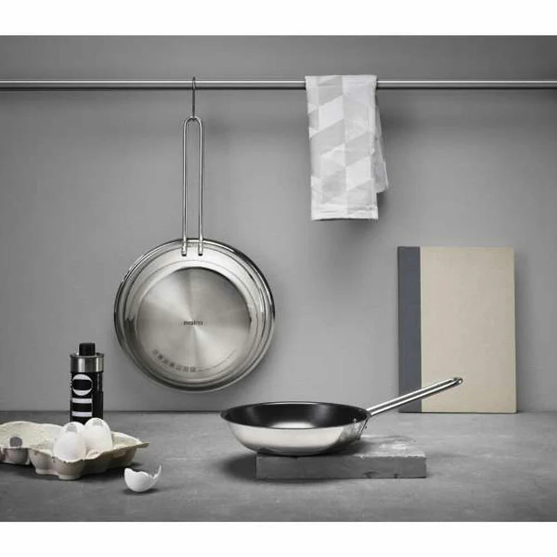 Eva Solo Bratpfanne, Pfanne, Schmorpfanne, Gemüsepfanne, Steakfpanne, Fischpfanne, Kochen, Edelstahl, Ø20 cm, 202720